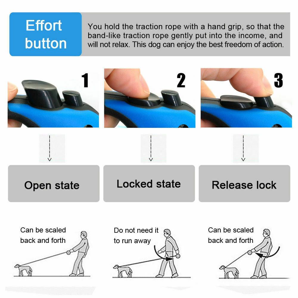BarksPull™ - Auto-Retractable Dog Leash